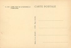 CPA Lyon Pont de la Guillotiere et l'Hotel Dieu