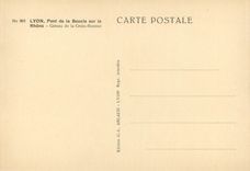 CPA Lyon Pont de la Boucle sur le Rhone COteau de la Croix Rousse