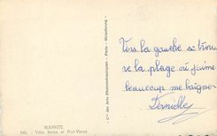 CPA Biarritz Villa Belza et Port Vieux