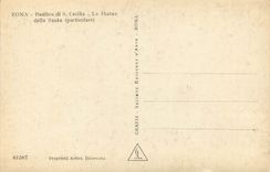 CPA Roma Basilica di S Cecilia la Statua della Santa (Particolare)