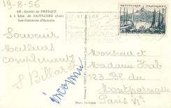 CPA Grotte de Presque a 5 kms de Saint Cere (Lot) les Colonnes d'Hercule