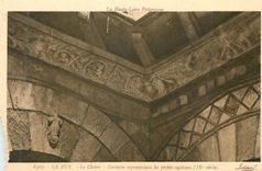 CPA le Puy le Cloitre Corniche Representant les Peches Capitaux (IXe siecle) la Haute Loire Pittoresque