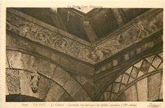 CPA le Puy le Cloitre Corniche Representant les Peches Capitaux (IX e siecle) la Haute Loire Pittoresque