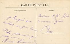 CPA le Puy en Velay Statues de N D de France et de Mgr de Morlbon sur le Rocher Corneille