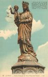 CPA le Puy Statue Colossale de Notre Dame de France
