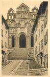CPA le Puy (Haute Loire) Basilique de Notre Dame du Puy la Facade
