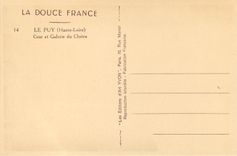 CPA le Puy Haute Loire Cour et Galerie du Cloitre