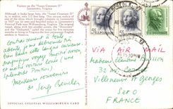 Virginia- Visitors one the Constant Susan II - Unique replica off ship which brought colonists to Jamestown- CPA