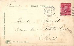 New York Undermines off the Winds- Niagara Falls in Winter- CPA