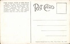 New York funftes das nordlich weg von der 40 Strassen-Abbildung - CPA auftrat