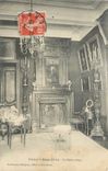 CPA Chateau d aunay(orne) le salon rouge