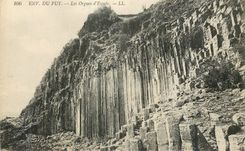 CPA 106 env du puy les orgues d espaly
