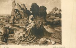 CPA Cleve le vieux le repos en egypte musee de bruxelles