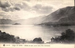 CPA Italy Italia Lago di Como Effetto di nubi preso paved Villa SErbelloni