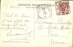 CPA Italy Italia Lago di Como Effetto di nubi preso paved Villa SErbelloni