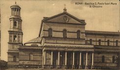 CPA Italie Italia Roma Basilica S Paolo furoi Mura Il Chriostro