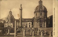 CPA Italie Italia Roma Foro Traiano Avanzi della Basilica Ulpia