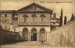 CPA Italie Italia Roma Chiesa di S Sebastiano in Via Appia