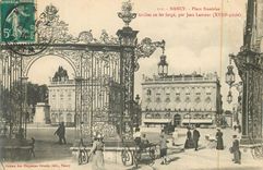 CPA Nancy Place Stanislas Grilles en Fer Forge par Jean Lamour (XVIIIe Siecle)