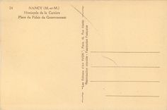 CPA Nancy (M et M) Hemicycle de la Carriere Place du Palais du Gouvernement