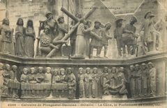 CPA Calvaire de Bretagne Calvaire de Plougastel Daoulas (Details) La Gene Le Portement de Croix