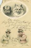 CPA Chiens Enfants