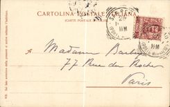 CPA Italy Italia San Remo the walk (folklore costume)