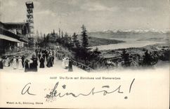 CPA Suisse Uto Kulm put Zurichsee und Glarneralpen