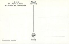 CPM Sion Eglise de Valere et Chapelle de Tous les Saints