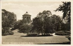 CPA Munchen Monopteros im Englinschen Garten