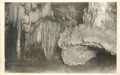 CPA Grottes d'Arcy sur Cure (Yonne) le Pilier et la Coquille St Jacques