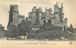 CPA Chateau de Pierrefonds Les Ruines avant la Restauration