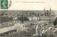 CPA Nancy Vue Generale Prise du Haut de l'Eglise Saint Epvre