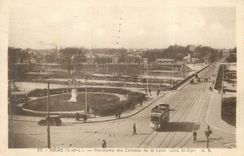 CPA Tours (I et L) Panorama des Coteaux de la Loire (Cote St Cyr) Tramway