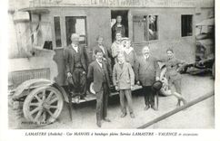 REPRO Lamastre (Ardeche) Car Manois a Bandages Pleins Service Lamastre Valence et Excursions
