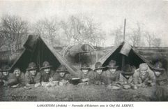 REPRO Lamastre (Ardeche) Patrouille d'Eclaireurs avec le Chef Ed Lespet