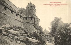 Hohkonigsburg- Wiederaufbau durch S Mr Kaiser WillhelmII Eingang Sudseite-CPA