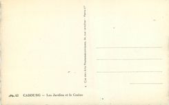 CPA Cabourg Les Jardins et le Casino