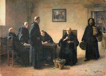 CPM Moet et Chandon Maison Fonde en 1743 Epernay le Celebre Cellerier Aeugle Dom Perignon (1658 1715) Gouttant les Raisi