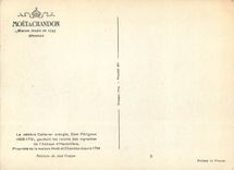 CPM Moet et Chandon Maison Fonde en 1743 Epernay le Celebre Cellerier Aeugle Dom Perignon (1658 1715) Gouttant les Raisi