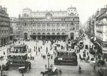 CPM Paris 1900 La Gare St Lazare Cour du Havre