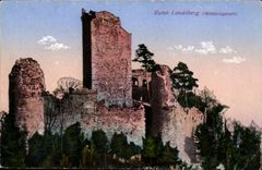 CPA Ruins Landsberg Mittelvogesen