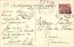 CPA Italy Italia insulated Bella del Giardino Statue