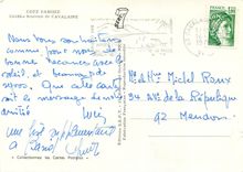 CPM Cote Varoise Souvenir de Cavalaire Monument commemoratif Plage Bon Porteau Le port La plage