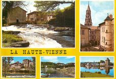 CPM La Haute Vienne Pittoresque Les Bords de la Vienne Eymoutiers St Leonard Peyrat Le Chateau Le Pont du Dognon 