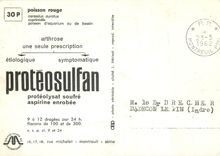 CPM Proteosulfan proteolysat soufre aspirine enrobee poisson rouge