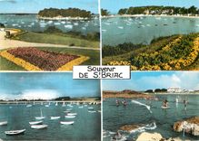 CPM Saint Briac L et V Chateau du Nessey Le Pont du Bechet Le Pont de Lancieux La Plage du Port 