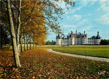 CPM Chambord Loir et Cher Le parc et la facade nord ouest 