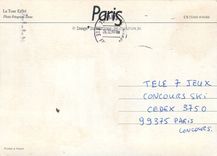 CPM La Tour Eiffel Paris 