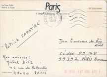 CPM La Tour Eiffel Paris 